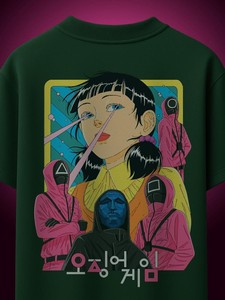 カスタムプリントメンズルーズフィット100% コットンゲーム用グラフィックTシャツストリートウェア毎日カジュアルファッション男性用 - Product Image 4