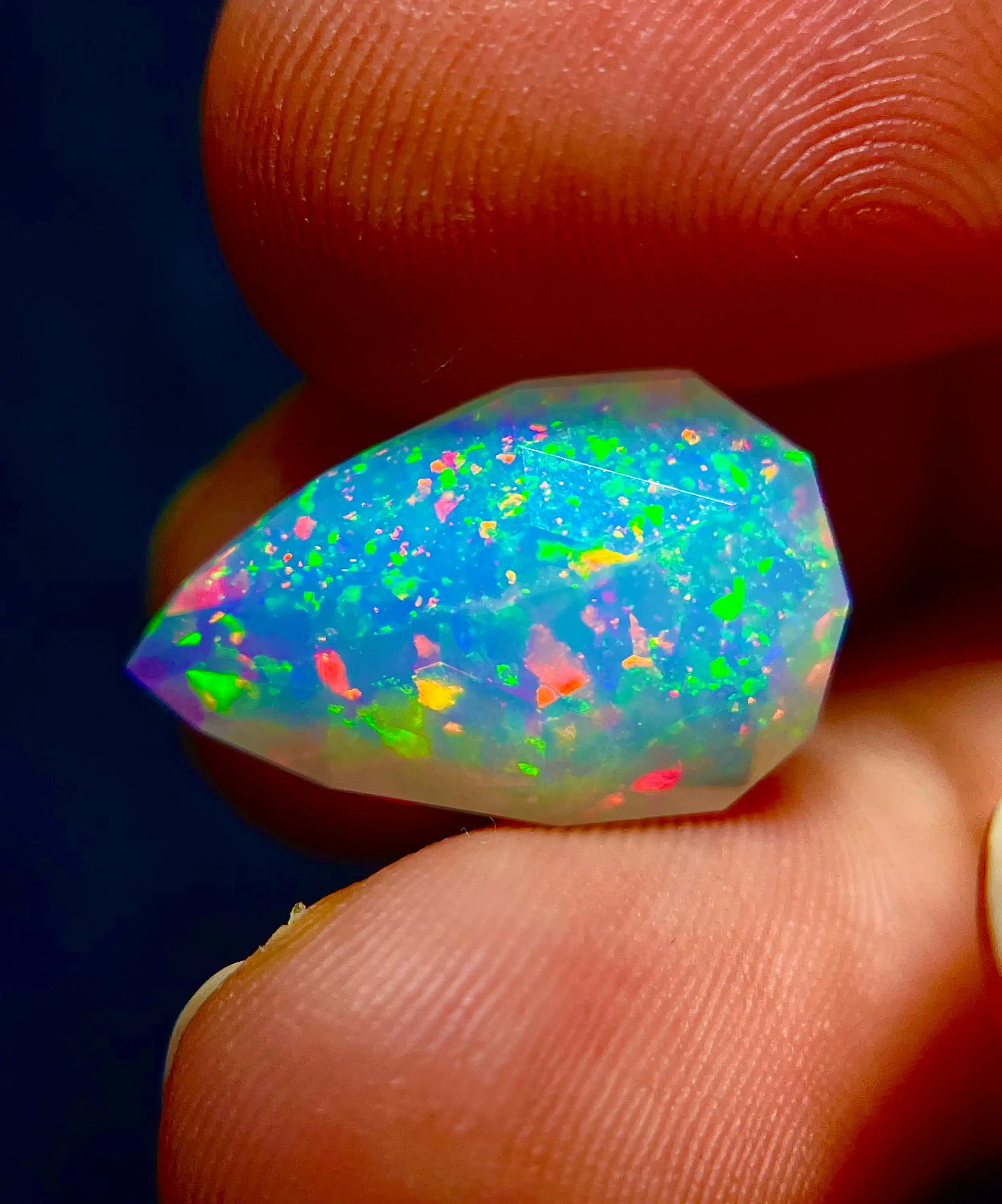 5.9cts-אש סיכה מוחלטת אתיופיאן welo opal אבן חן עבור עשיית תכשיטים ועטוף EPO-469 אבן חן אופל רופף