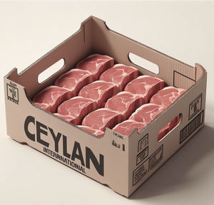 批发一次性瓦楞肉盒可定制纸肉纸盒，带鸡肉和香烟用标志 - Product Image 3