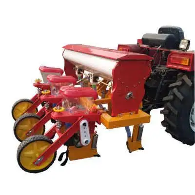 Máquina de siembra de maíz agrícola, 4 filas, plantador de maíz con fertilizante, siembra precisa para venta