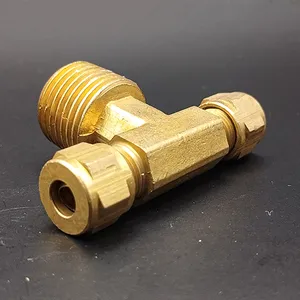 Áp lực cao nén nam chi nhánh TEE mạ đồng bspt cho phụ kiện đường ống - Product Image 6