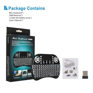 Rii I8 + Teclado retroiluminado Mini teclado inalámbrico 2,4g con panel táctil Teclado de mano para Pc Android Tv Box - Product Image 6