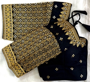 New Collection Blouse Has Heavy Sleeve Thread <strong>Sequence</strong> and <strong>Coding</strong> Work Readymade Blouse for Women From Indian Supplier