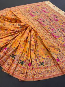 ההודי katan saree מעצב האחרון ללבוש מסיבת חתונה נשים נשים ללבוש pashmina משי רקמה משי sari עם חולצה