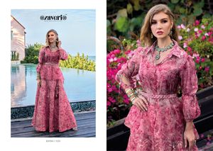 ELVISH Heavy Organza with Khatali Work Indian &amp; Pakistani Clothing - Product Image 4