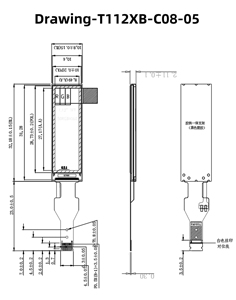 1.12 Inch TFT Display Module 8 Pins Connector 50x160 Driver IC Is GC9D01 4-Wire SPI <strong>Interface</strong> Monochrome TFT Display - Product Image 4