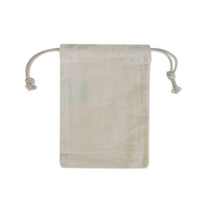 Good Quality Reusable Portable Custom Logo Printed Gift Canvas Cotton Double <strong>String</strong> Handbag Dust Drawstring Bag - Product Image 3