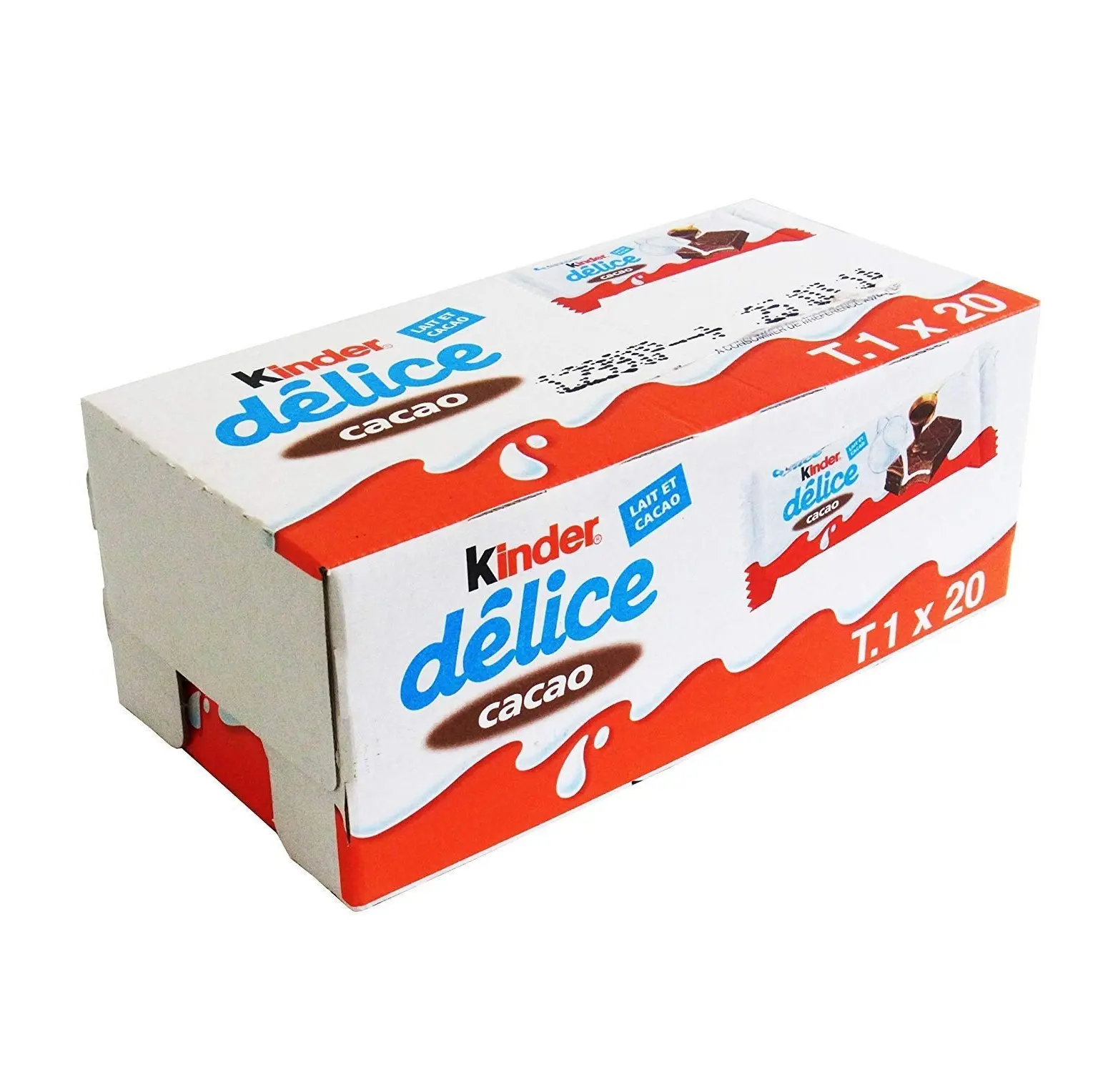 Qualité originale Ferrero Kinder Delice Gâteau au chocolat au cacao avec crème au lait Lot de 10 420g Vente en gros Meilleur prix