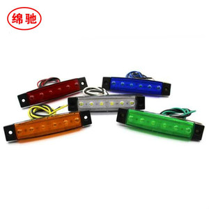 Fabrika fiyat 12 V/ 24 V Side Marker göstergeler 6 Led far kuyruk işık ile uyarı işığı - Product Image 6