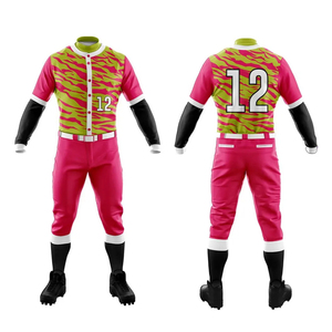 定制最新设计好材料棒球服透气面料和高品质材料面料棒球服 - Product Image 1