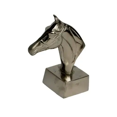 Sculpture Silver horse Style Handmade Brass Aluminum Sculptures Abstract Decoration bar Figurines Figurine Figurines Sculpture