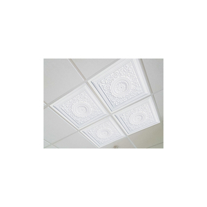 石膏天花板/聚氯乙烯石膏天花板板/秘鲁假天花板用乙烯基饰面石膏天花板瓷砖 - Product Image 6