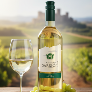 Castillo de arrion ، أبيض جاف ، Airen و Macabeo ، svol alcool ، مستوى الدخول ، 0 ، 75lt ، من Castilla La Mancha. - Product Image 3