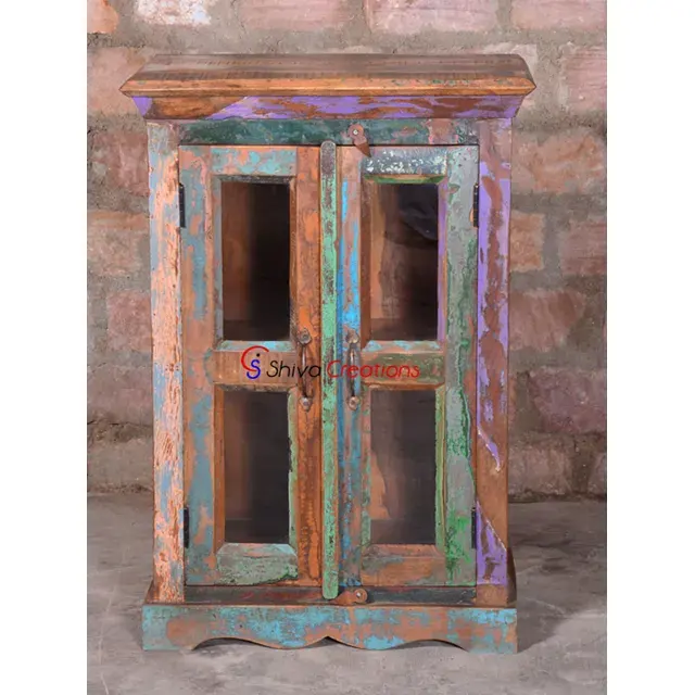 Meubles Vintage de qualité supérieure, petite armoire en bois recyclé, design Jodhpur, meubles indiens