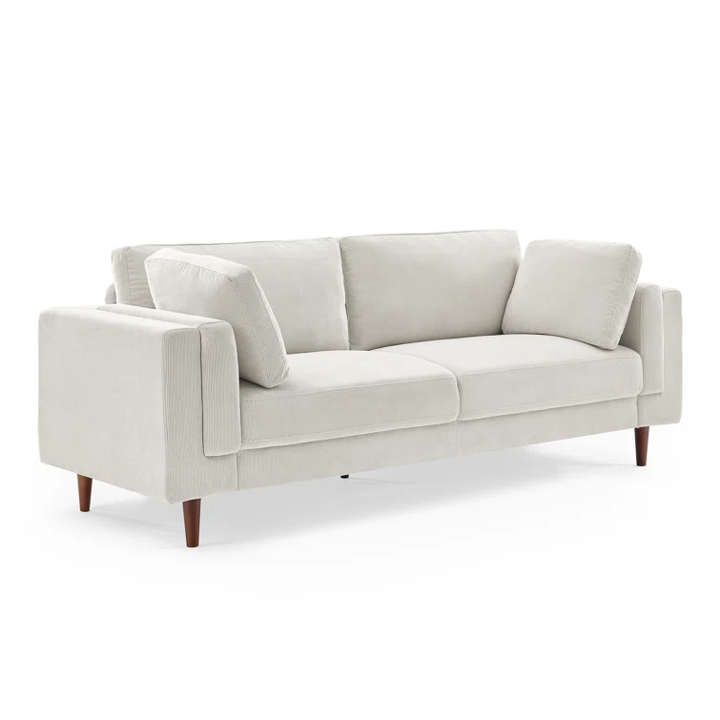 ผ้าลูกฟูกสีเบจ