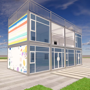 บ้านเคลื่อนที่ได้สำเร็จรูปแบบโมดูลาร์อัจฉริยะพร้อมระเบียงบ้าน - Product Image 1
