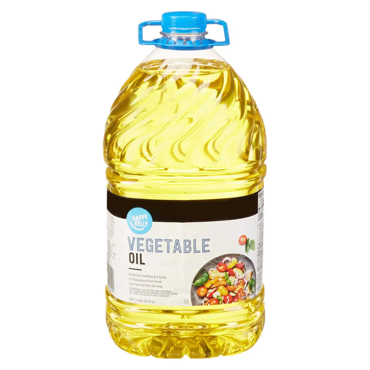 Nouvelle huile de soja végétale de qualité supérieure Happy Belly-128 FlOz (1 gallon) grossistes huile végétale à vendre