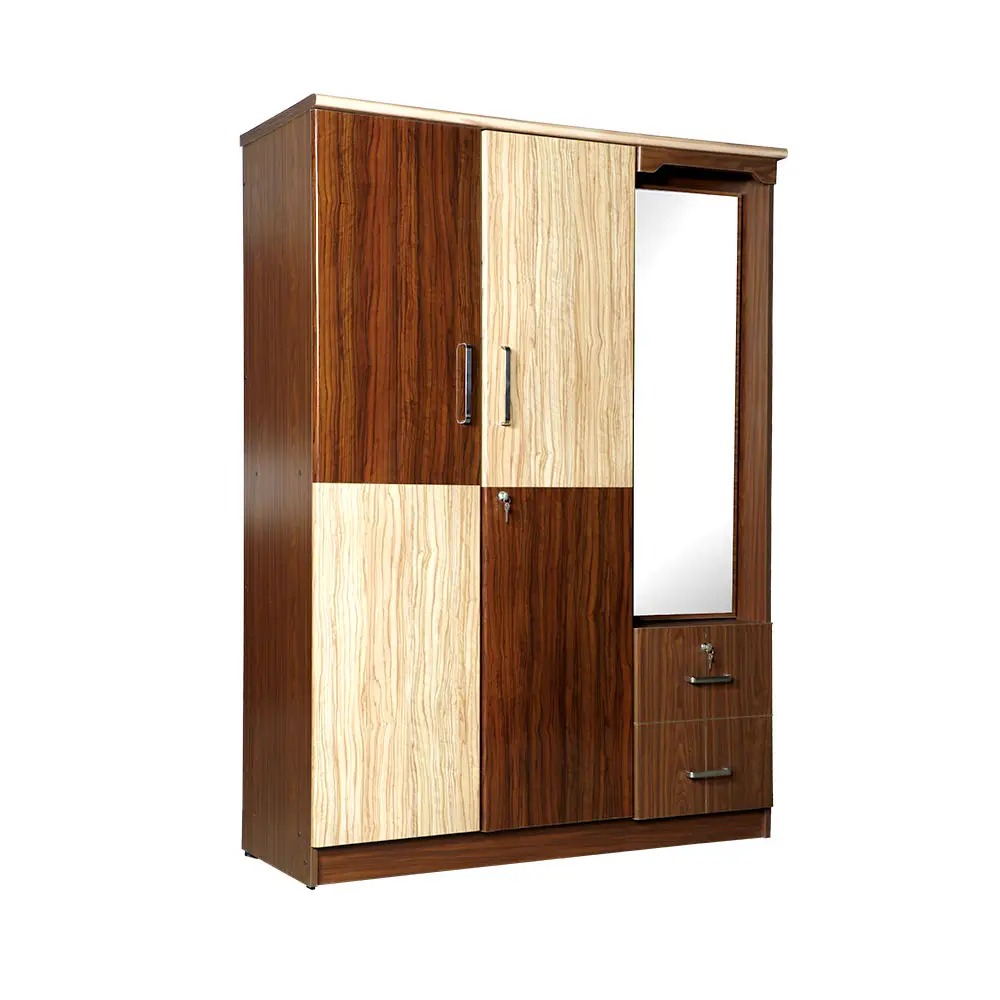 Armario de madera de alta calidad, tamaño personalizado, muebles de dormitorio, puerta de vidrio, superventas