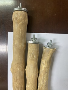 Kuş levrek kahve ahşap papağan kuş levrek ağaç standı doğal Java ahşap levrek - Product Image 3