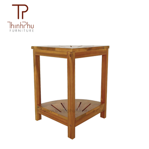 Mỏng Phu đồ nội thất hiện đại tre góc tắm băng ghế dự bị thủ công bằng gỗ lưu trữ Kệ bảng chỗ ngồi cho không gian nhỏ cho khách sạn - Product Image 5