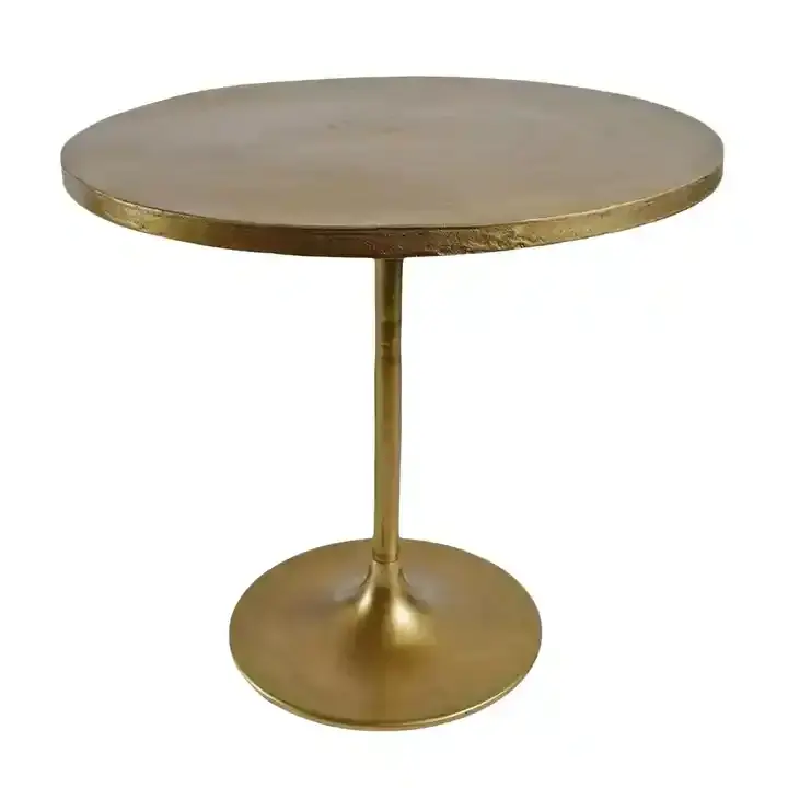 豪華な金属テーブル伝統的な手作りスタイリッシュなクラシックファンシーホーム装飾金属テーブル卸売価格ゴールドアルミニウム