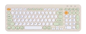Multi-Color Wireless Retro Round Typewriter <strong>Keyboard</strong>, Mini Design with Foldable Stands for Laptop and Office <strong>Use</strong> - Product Image 5