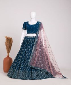 <strong>Wholesale</strong> Priced Embroidered Lehenga <strong>Choli</strong> Party Wear Indian Lehenga <strong>Choli</strong> for Kids: Adorable Outfits for Young Fashionistas - Product Image 3