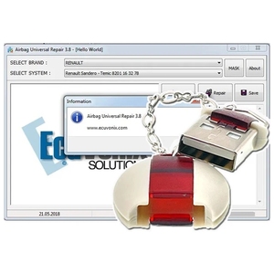 SRSリセットツールSRSユニバーサル修理V3.8ECUプログラマーのSRSリセットクリアクラッシュデータObd2OBD車診断ソフトウェア - Product Image 1