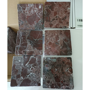 กระเบื้องหินอ่อน Rosso levanto กระเบื้องปูพื้นภายใน12x12โมเสค - Product Image 3