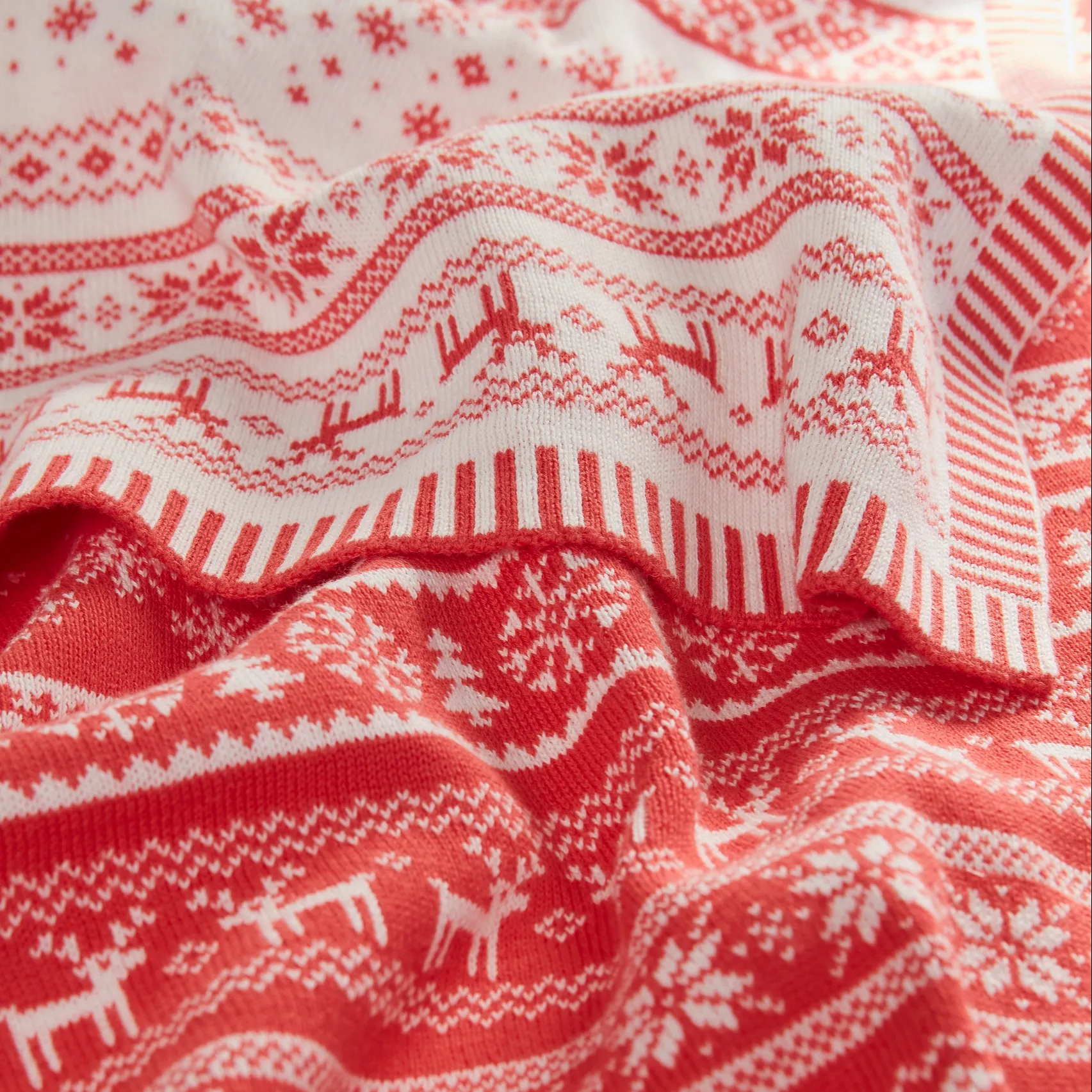 유기 면 아기 뜨개질을 한 담요 자카드 직물 편평한 니트 트리코 비스코스 대나무 세포질 주문 디자인