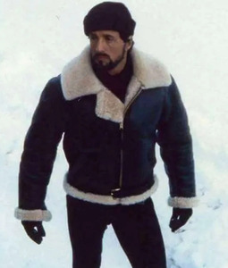 كلاسيكي سيلفستر ستالون روكي بالبوا سترة إسكواش بحروف مشهورة تطريز جلد كاجوال شتوي بسحاب - Product Image 3