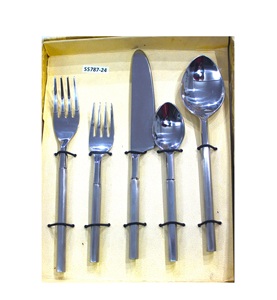 New American <strong>Style</strong> Metal <strong>Flatware</strong> and Tableware Use Cutlery Set With <strong>Simple</strong> Look Design Stainless Steel Cutlery Set - Product Image 6