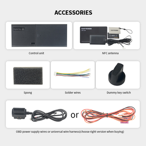 EASYGUARDデジタルスマートフォンキーダミーキースタートNFC付きロック解除/ロックフィットターンキースタートDC12V - Product Image 2