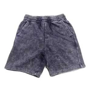 Personalizado Verão Espuma Impressão Shorts Cortar Sew <span class=keywords><strong>String</strong></span> Sun Fade Bleach Pedra Vintage Angustiado Acid Wash Shorts Homens