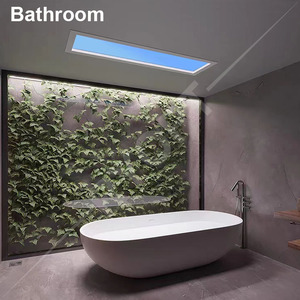 Factory Artificial Modern Design Smart LED Blue Sky Panel Ceiling <strong>Lamp</strong> Dimmable Virtual Skylight with White Shade - Product Image 1