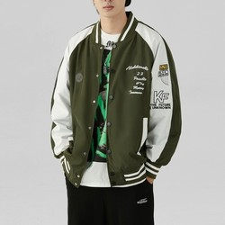 Yüksek kaliteli Varsity beyzbol üniforma ceket erkek sonbahar yeni Trendy marka tüm maç öğrenci kapüşonlu ceket artı boyutu mont - Product Image 6