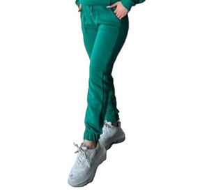 女士纯有机棉印花长裤裤子柔软家居服夏季纯色印度制造批发