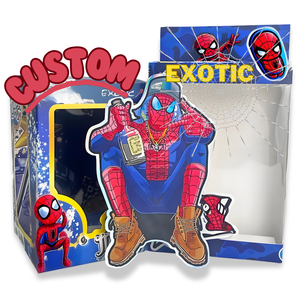 Tùy chỉnh thiết kế mới kỳ lạ Túi Mylar với hộp 3.5g 7g 28g Mùi kỳ lạ chết cắt Zip khóa kẹo Mylar túi với hộp hiển thị - Product Image 1