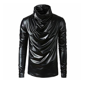 <span class=keywords><strong>Design</strong></span> personalizado Homens Camisas De Couro Desgaste Casual Alta Qualidade Preço Homem Camisa De Couro Marrom Para Venda fácil de usar camisas dos homens