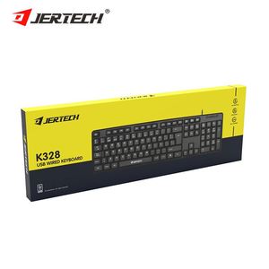 Jertech K328 OEM品牌阿拉伯语布局商务办公平板电脑新条件盒全尺寸黑色USB定制有线电脑键盘 - Product Image 3
