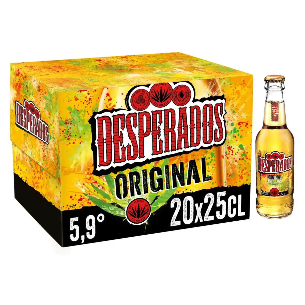 Desperados แท้ผสมเบียร์พร้อมเตกีล่าขนาด4x500มล. เบียร์ Desperado