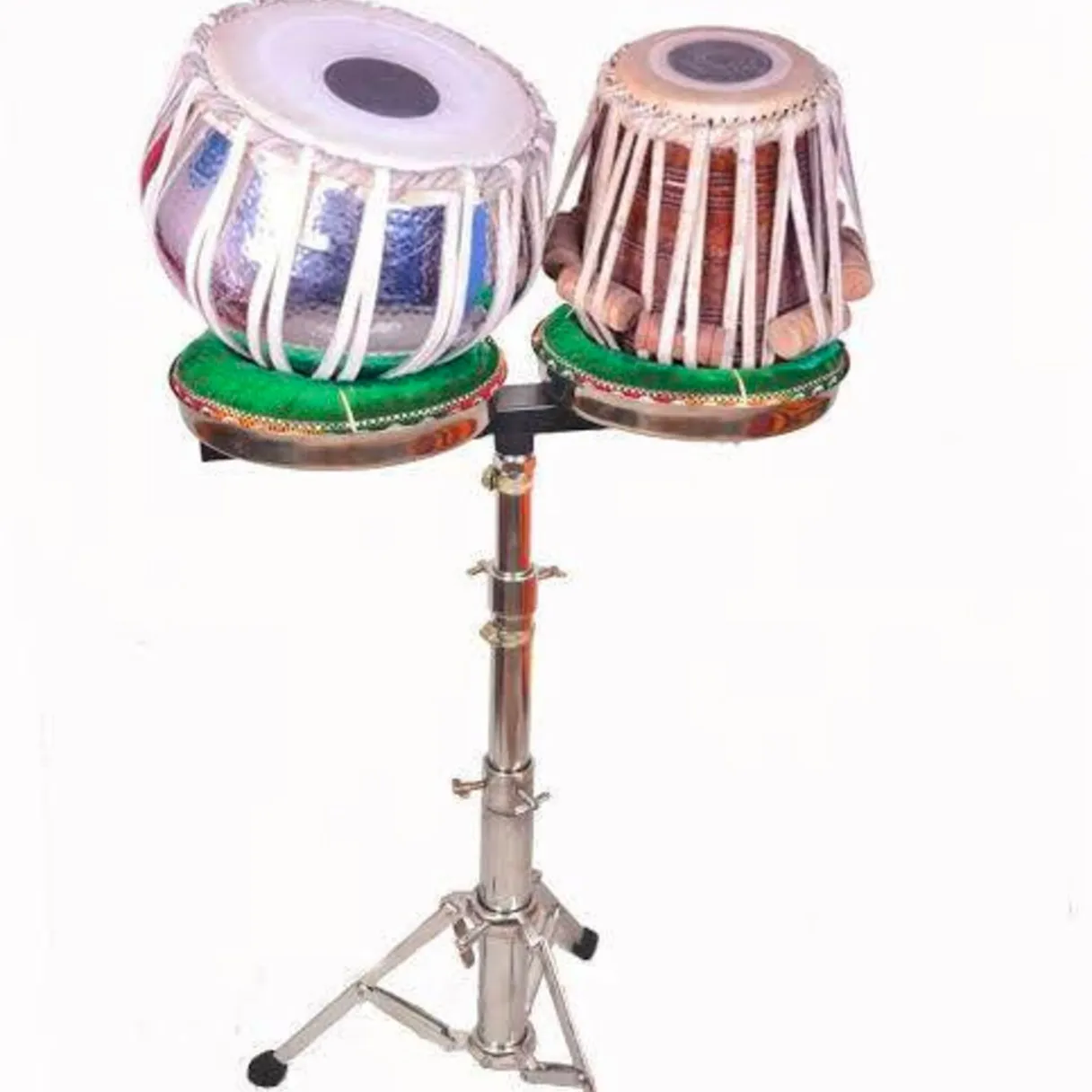 Soporte de Tabla de acero inoxidable, instrumentos musicales clásicos indios, soporte de Tabla para Tabla Indian Drum Set