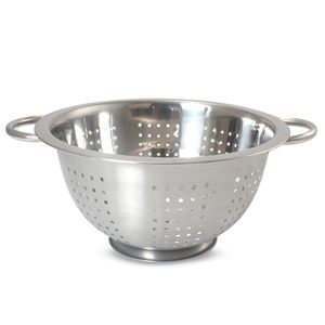 Colador de cocina profundo para el hogar, lavabo de acero inoxidable con diseño Art Deco para tamizado de frutas, verduras y arroz - Product Image 4
