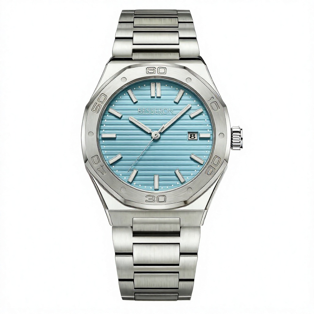 Reloj de hombre con esfera blanca