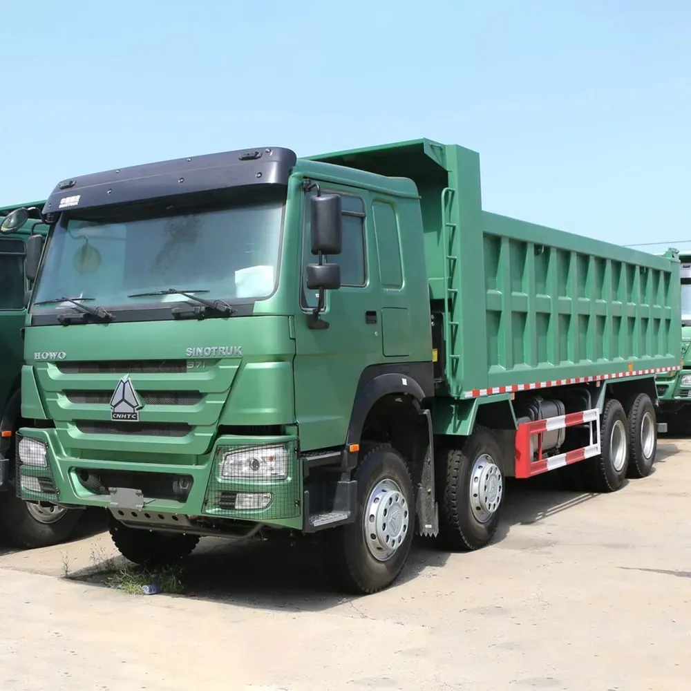 Preço barato caminhão basculante Sinotruck Howo usado 8x4 caminhão basculante traseiro 10 rodas pneus caminhão basculante caminhão basculante para venda