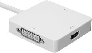 迷你显示端口至HDMI/DVI/VGA适配器，具有聚氯乙烯护套4k分辨率，适用于显示器应用 - Product Image 4