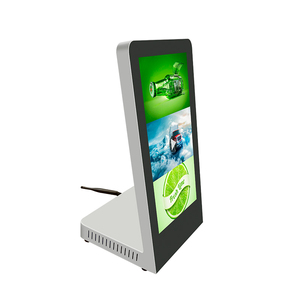 Desktop Rounded Corner Advertising Player 15.6 Inches 10.1 Inches Desktop Video Touch Advertising Player <strong>with</strong> Metal Frame Silver - Product Image 1