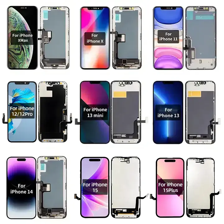 หน้าจอ LCD สําหรับ iPhone 6 6S 7 8 PLUS X XR 11 12 13 14 15 PLUS 13 PRO MAX จอแสดงผล OLED