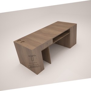 Workstation <strong>Desk</strong> Ergonomic and Space-Saving <strong>Desk</strong> with Storage, Adjustable Height, and Modern Design for Home Office - Product Image 1