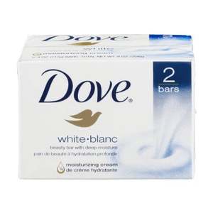 Dove Beauty Relaxingラベンダービューティーバーソープ3.75oz 4ctパックにブライトニング & スキンケアの特典